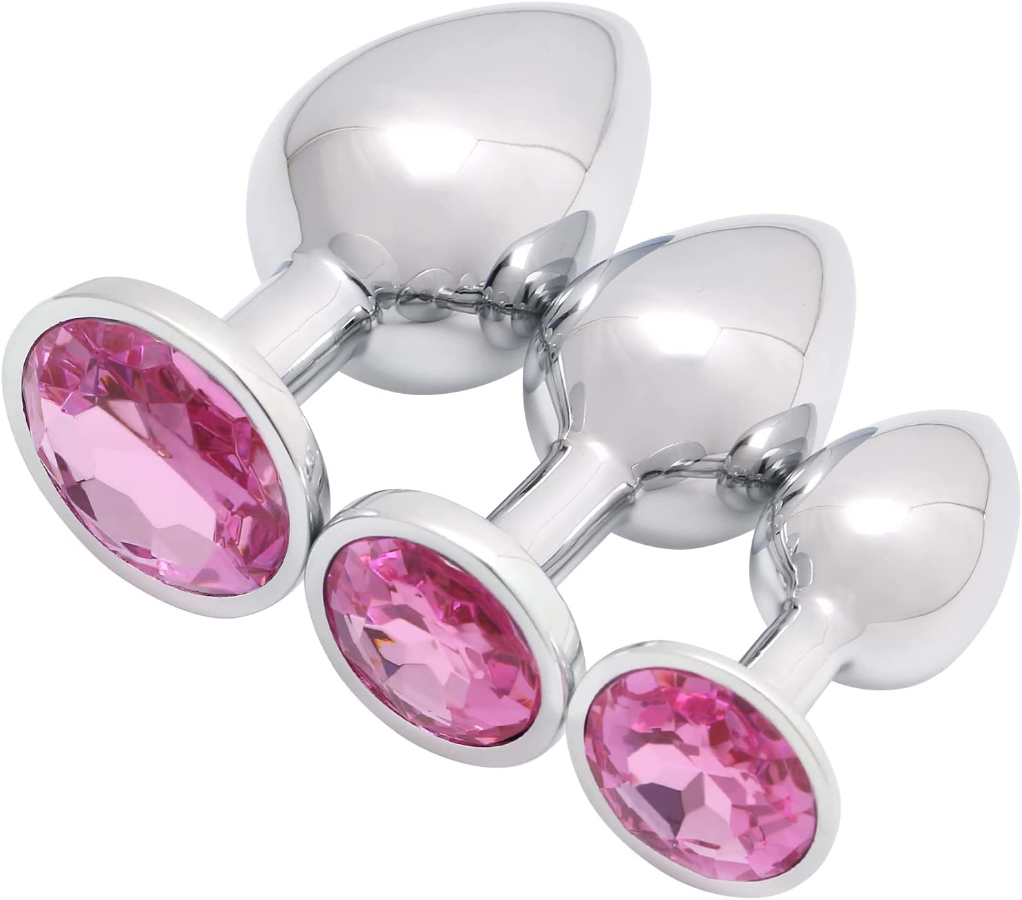 Akstore 3 Pcs Luxury Jewelry Design Fetish Anal Butt Plug