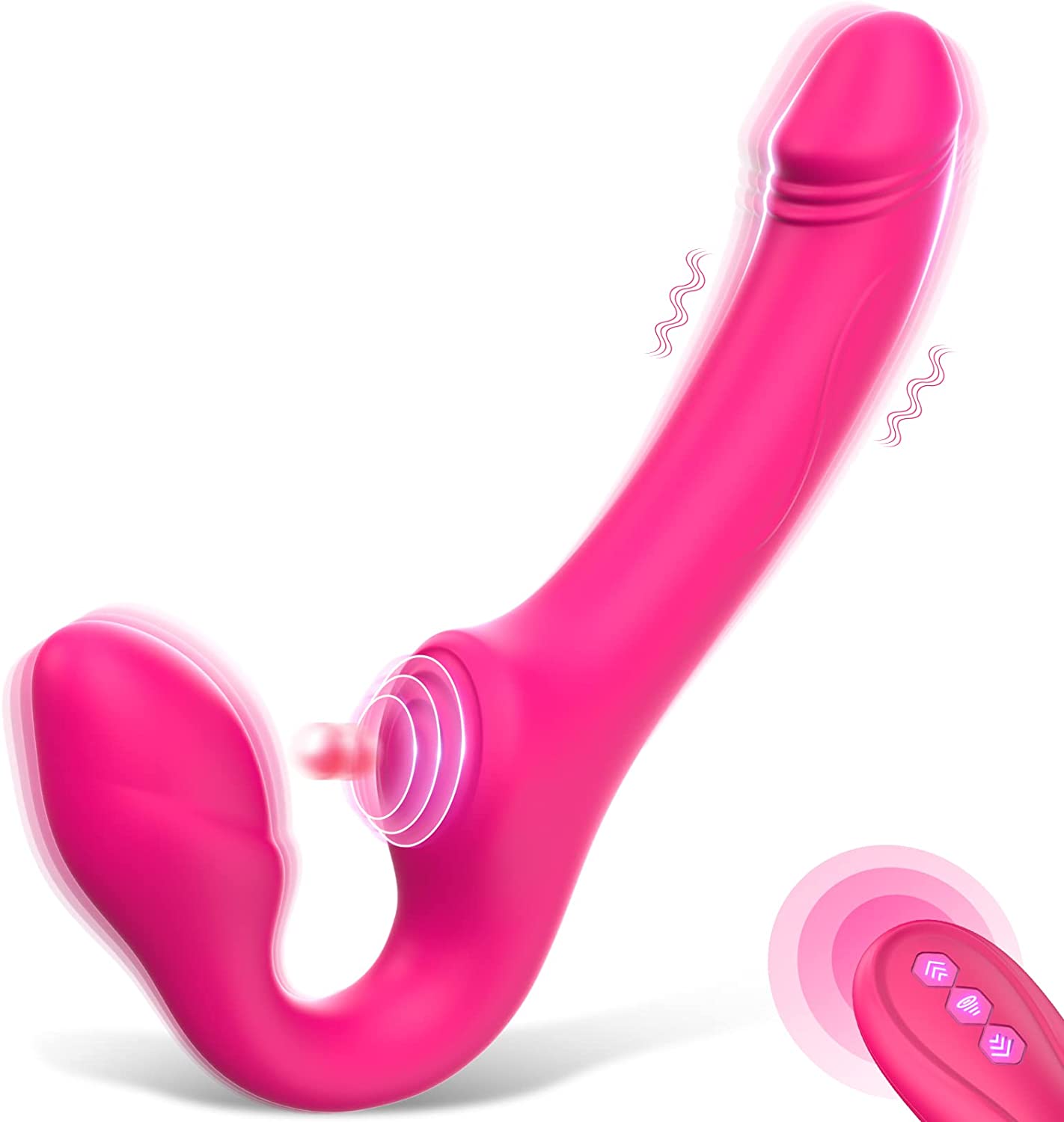 Dreamyslut Strapless Strap-On G-Spot Dildo Vibrator for Women