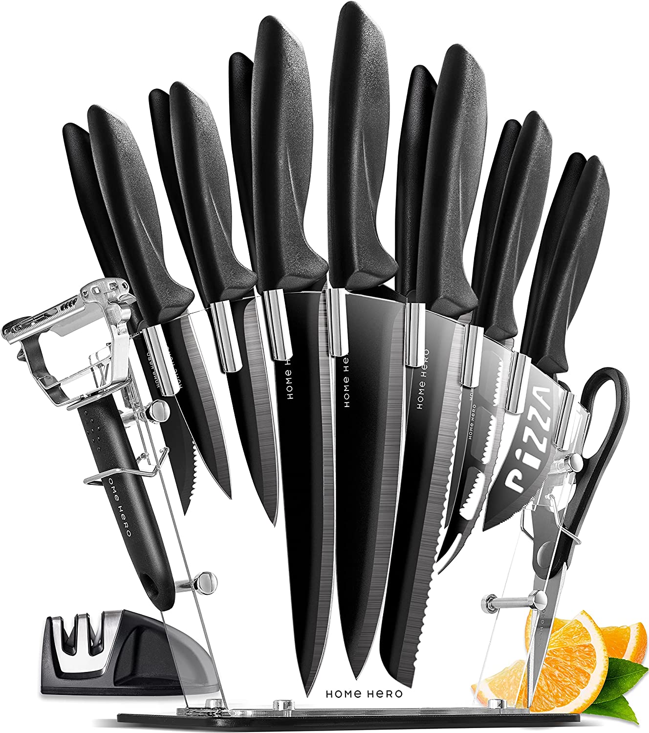 Home Hero Kitchen Knife Set, Steak Knife Set & Kitchen Utility Knives