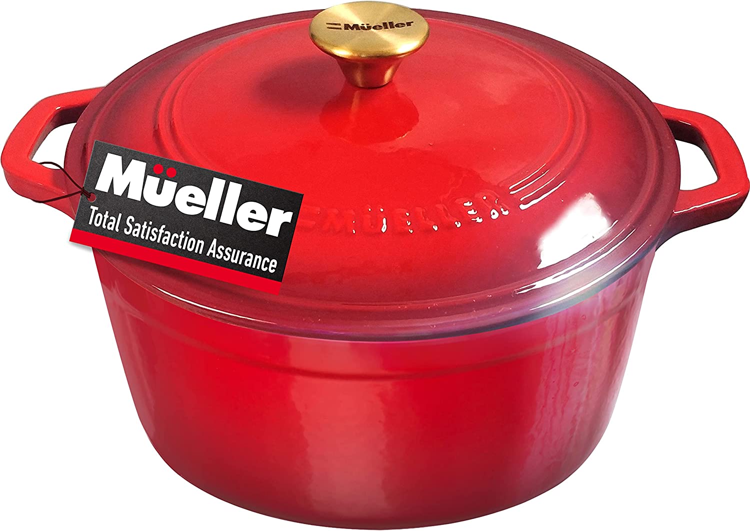 Mueller DuraCast 6 Quart Enameled Cast Iron Dutch Oven