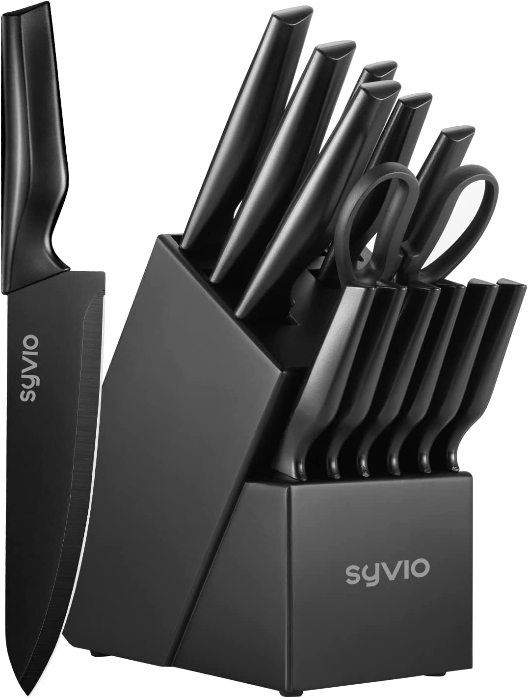 syvio Knife Sets for Kitchen with Block