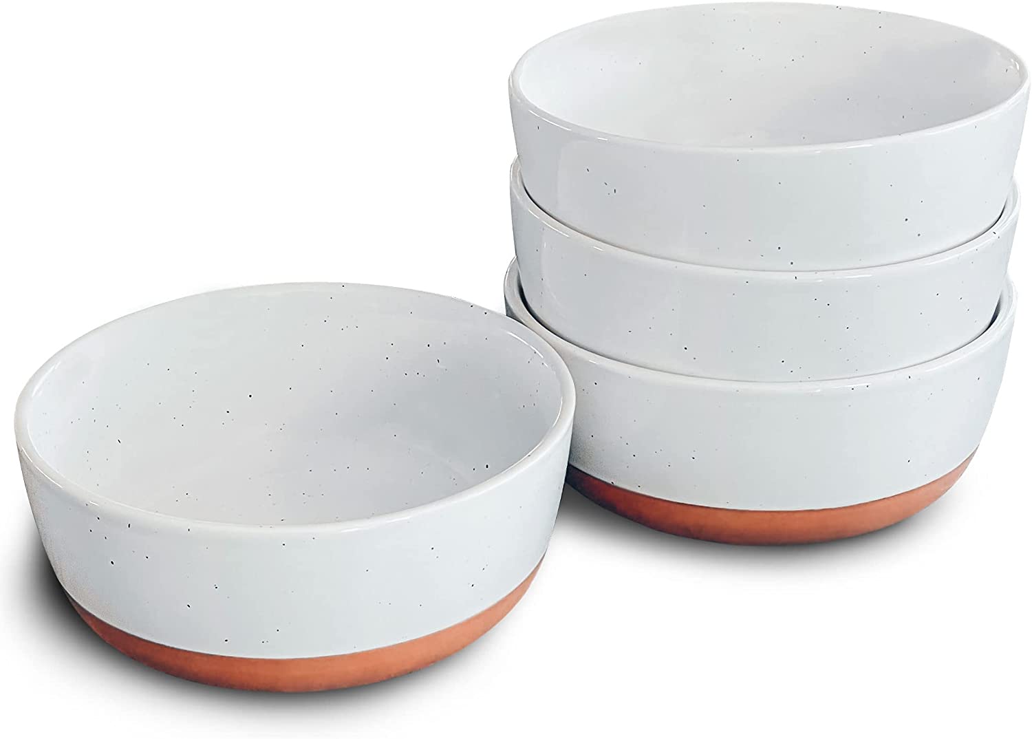 Flat Bowls Set of 4-25 oz- For Rice,